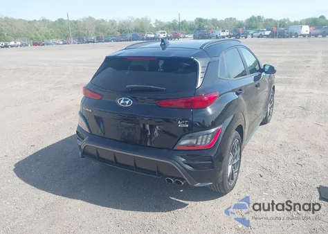 2022 Hyundai Kona N Line z USA, uszkodzony, nr VIN KM8K3CA39NU856368